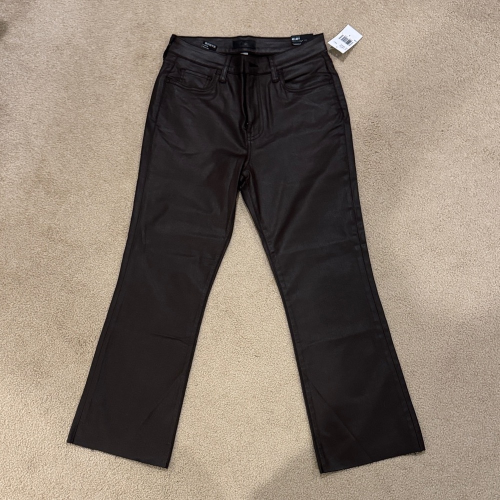 Kut from the Kloth Kelsey High waisted kick flare Chocolate coated jeans